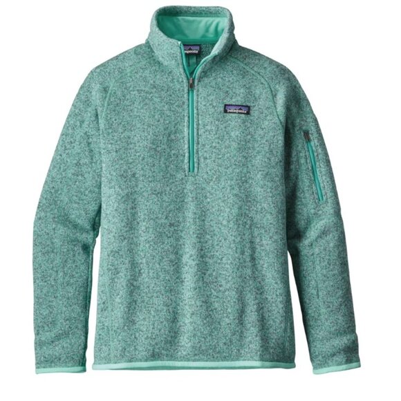 EUC Patagonia W's Better Sweater® 1/4-Zip Style # 25617 in Galah Green - Picture 3 of 11